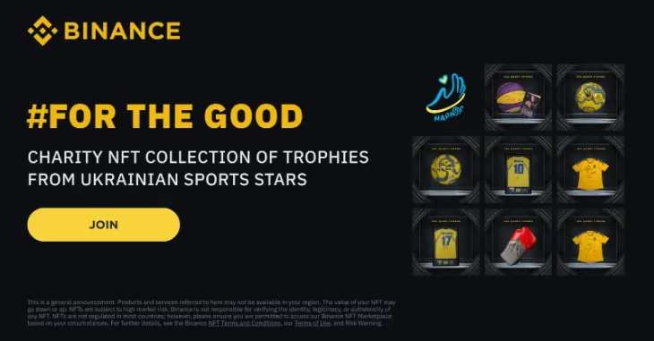 Binance NFT Marketplace will host a charity auction